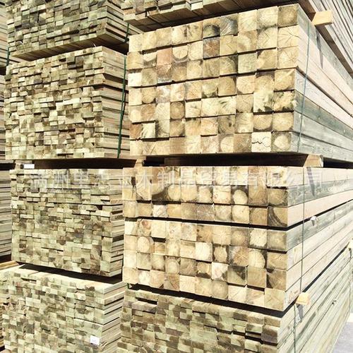 防腐木材厂家供应户外樟子松防腐实木板材建筑生态木工板批发