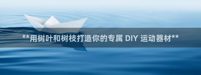 意昂3官网：**用树叶和树枝打造你的专属 DIY 运动器材*