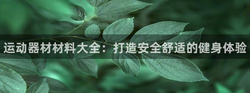 意昂体育3招商电话是多少：运动器材材料大全：打造安全